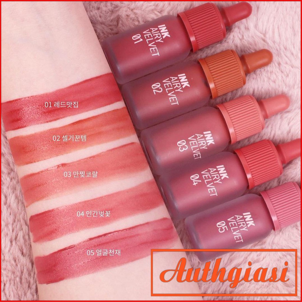 Son Kem Lì Peripera Ink Airy Velvet Tint 2019 4g Cực Kì Nhẹ Môi | BigBuy360 - bigbuy360.vn