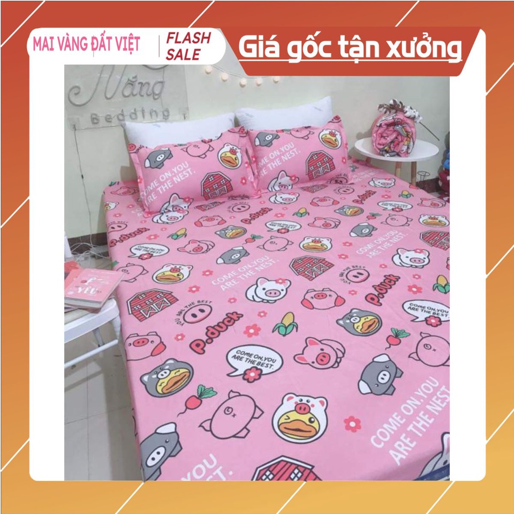 [Free ship-Giá rẻ nhất]Xả kho 2000 Bộ ga gối poly 1m6 giá cực sốc trên 100 mẫu