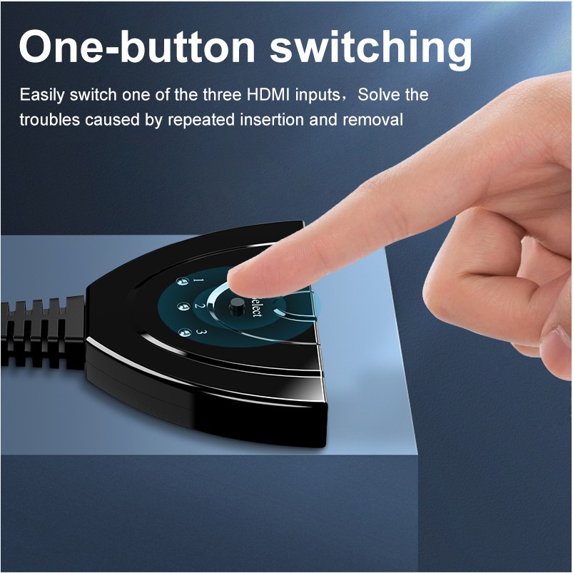 Dây Cáp Chuyển Đổi HDMI 4K 2K 3 Trong 1 Ra 1080P HD Cho PS3 / 4 XBox HDTV PC