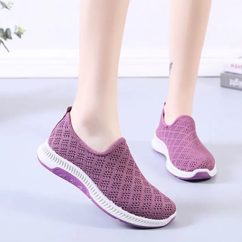 XIELUAIZTA Giày Chạy Bộ Jianghu Năm Mới 2021 Vải Lưới Phong Cách Bắc Kinh Cổ Điển Dành Cho Nữ