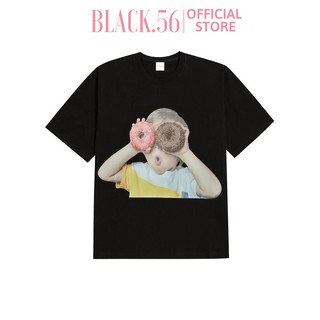 Áo thun unisex Acme De La Vie BLACK DONUTS BOY 1 ,áo thun nữ form rộng tay lỡ , BLACK56 M36