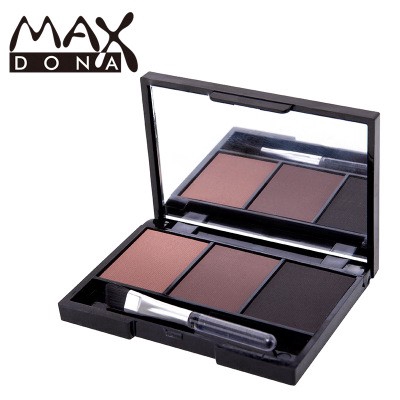 Phấn trang điểm lông mày Maxdona ba màu chống thấm nước và mồ hôi dễ lên màu