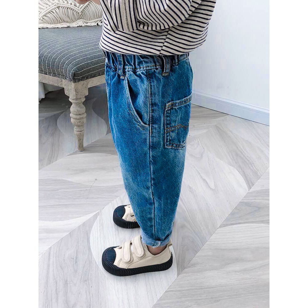 Quần Jean Co Giãn Mặc Đi Học Cho Bé Trai Và Bé Gái Size 8-25kg QJ01