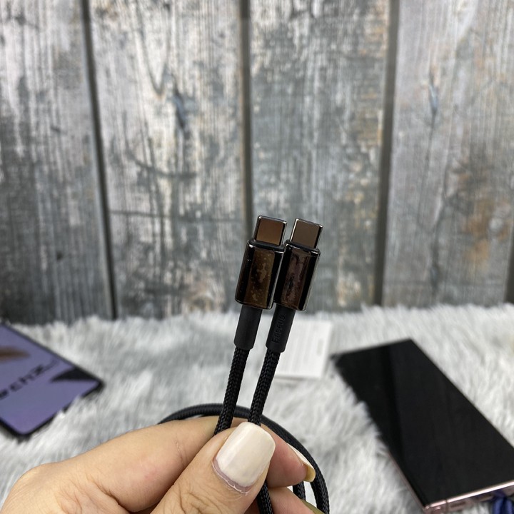 Cáp sạc nhanh Type C to Type C Baseus Cafule PD 100W - Mã TZTC694