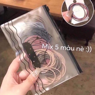 Sét 100 cột tóc mẫu mới nhất 2019 túi zip 20cm