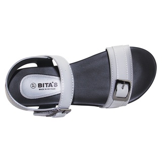 Sandal đế bằng nữ Bita's SYN.239 (Đen + Trắng + Vàng bò + Xám)
