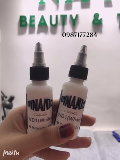Mực xăm tatoo dynamic trắng 30ml
