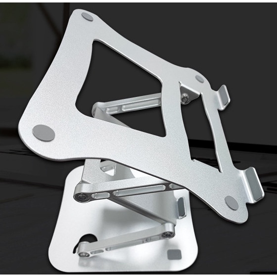 Đế Tản Nhiệt Laptop Macbook Nhôm 2 Tầng Kê Đỡ Máy Tính 15.6 inch, 14 inch, 13 inch Để Bàn Cao Cấp