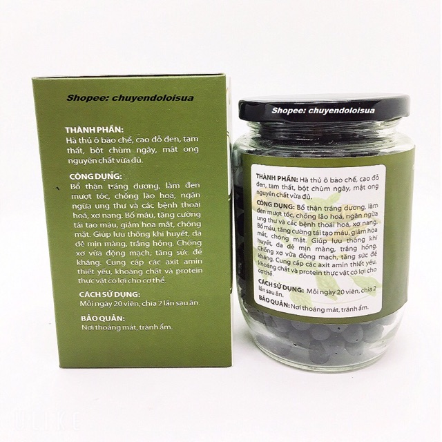 Viên Hà Thủ Ô Chùm Ngây Cầu Bình An | BigBuy360 - bigbuy360.vn