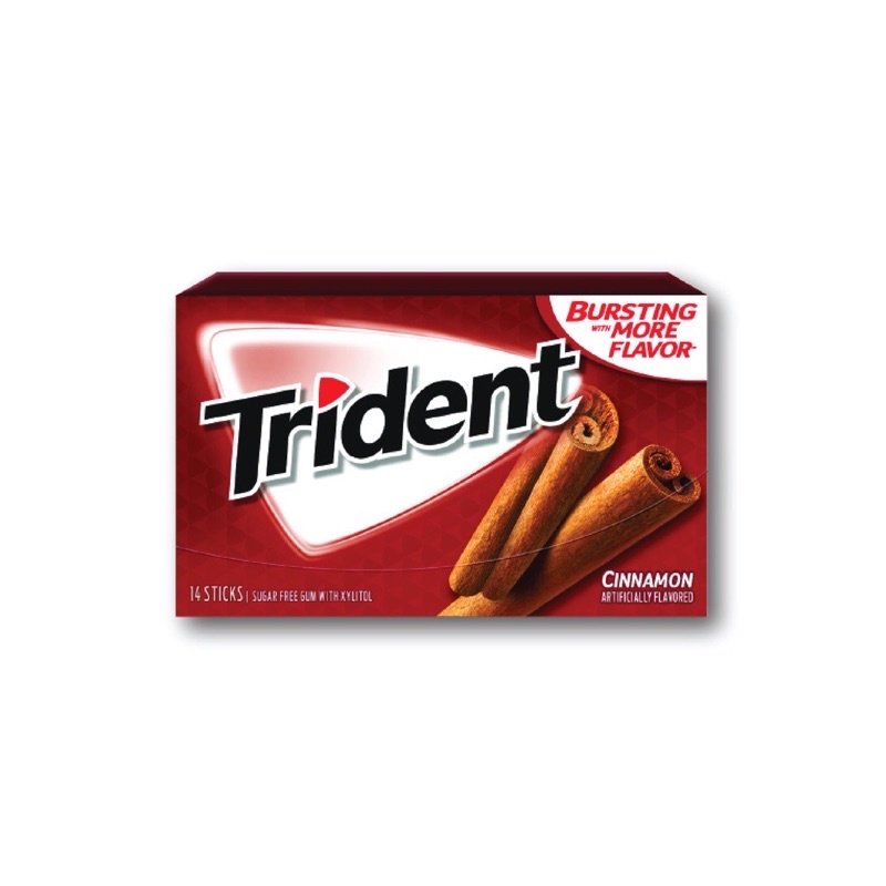 Kẹo Gum Trident không đường 1 vỉ 12 tép 4 vị