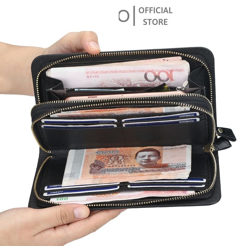 Ví nam cầm tay da sần cao cấp Bae.llerry (2 khóa ) có xỏ tay JUMITO T1.072