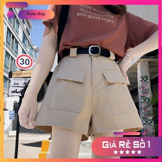 Quần Short Nữ 🍓FREESHIP 99k🍓 Quần Short Kaki Túi Hộp Trước Hot