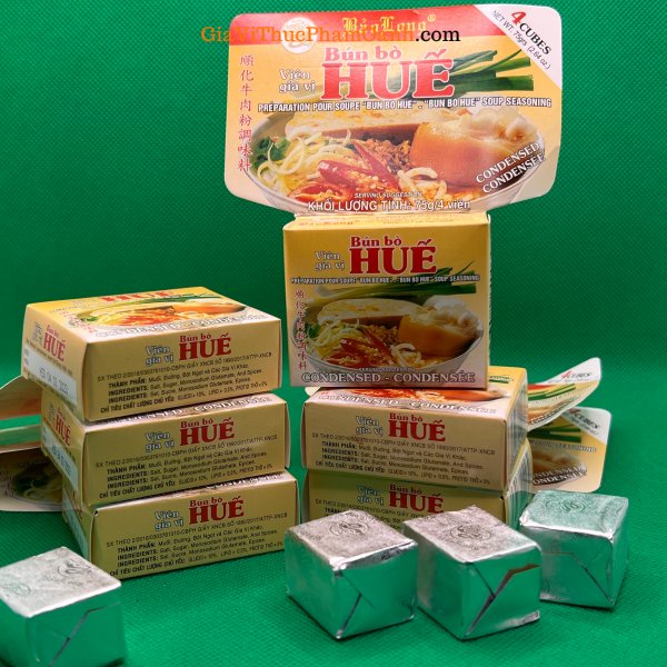 VIÊN GIA VỊ BÚN BÒ HUẾ Bảo Long-SET 6 HỘP