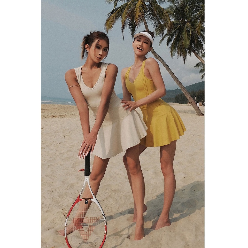 Váy Đồng Phục Thể Thao Co Giãn Thoáng Khí Chống Lóa Dành Cho Nữ