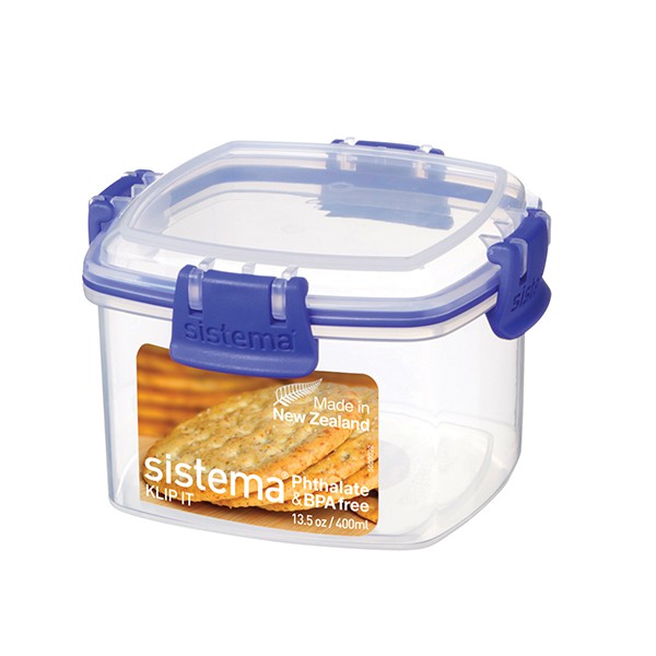 Hộp đựng thực phẩm cao cấp Sistema 400ml, an toàn sức khỏe,không chứa BPA, lò vi sóng, sản xuất tại New Zealand -1331
