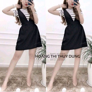 Hàng mới ra lò váy yếm vải sạn lò đẹp ngất luân ạ( hàng đẹp)