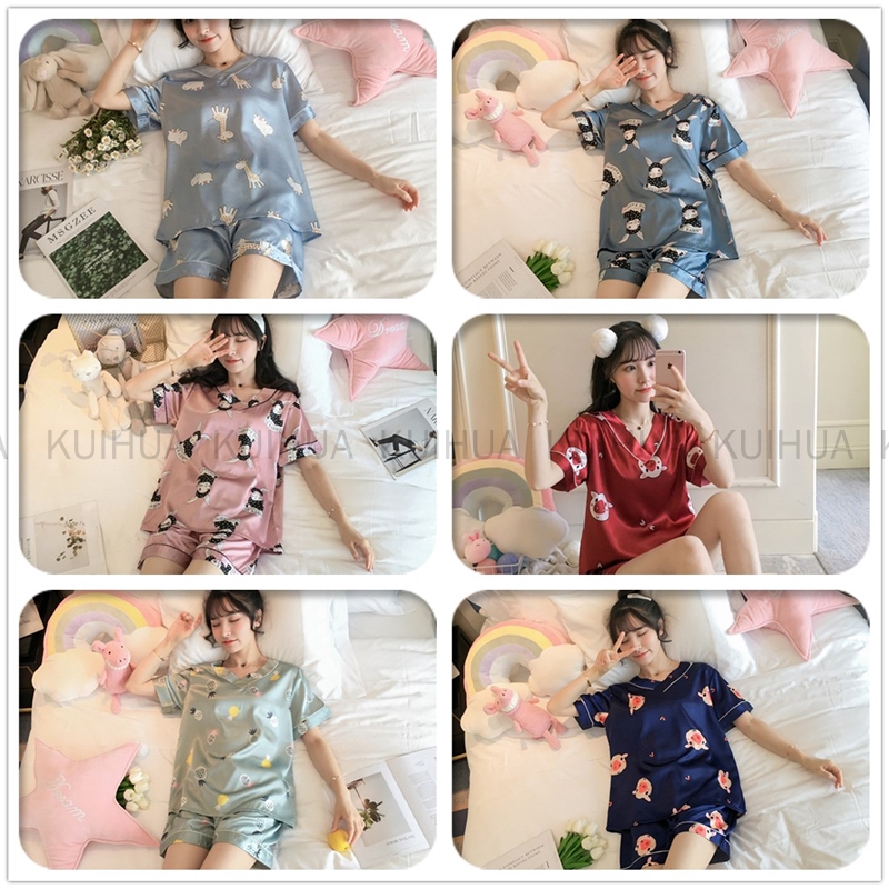 Set Đồ Ngủ Lụa Thời Trang Dành Cho Nữ