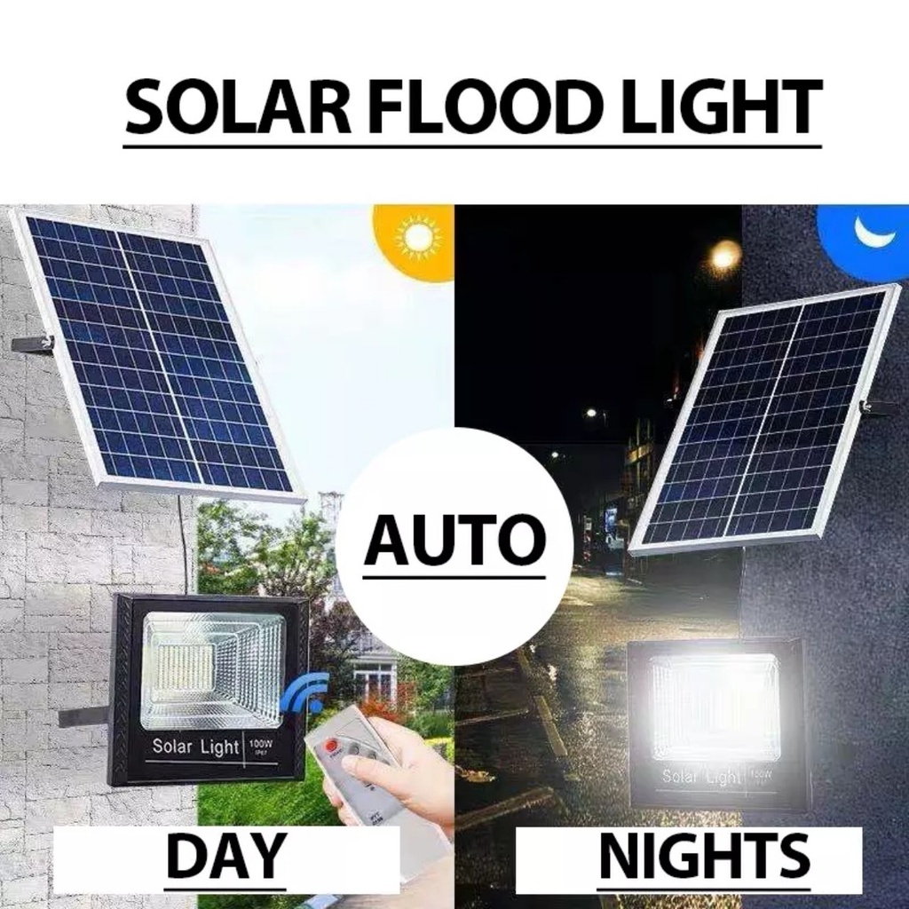 Đèn năng lượng mặt trời 100W IP67 chống nước