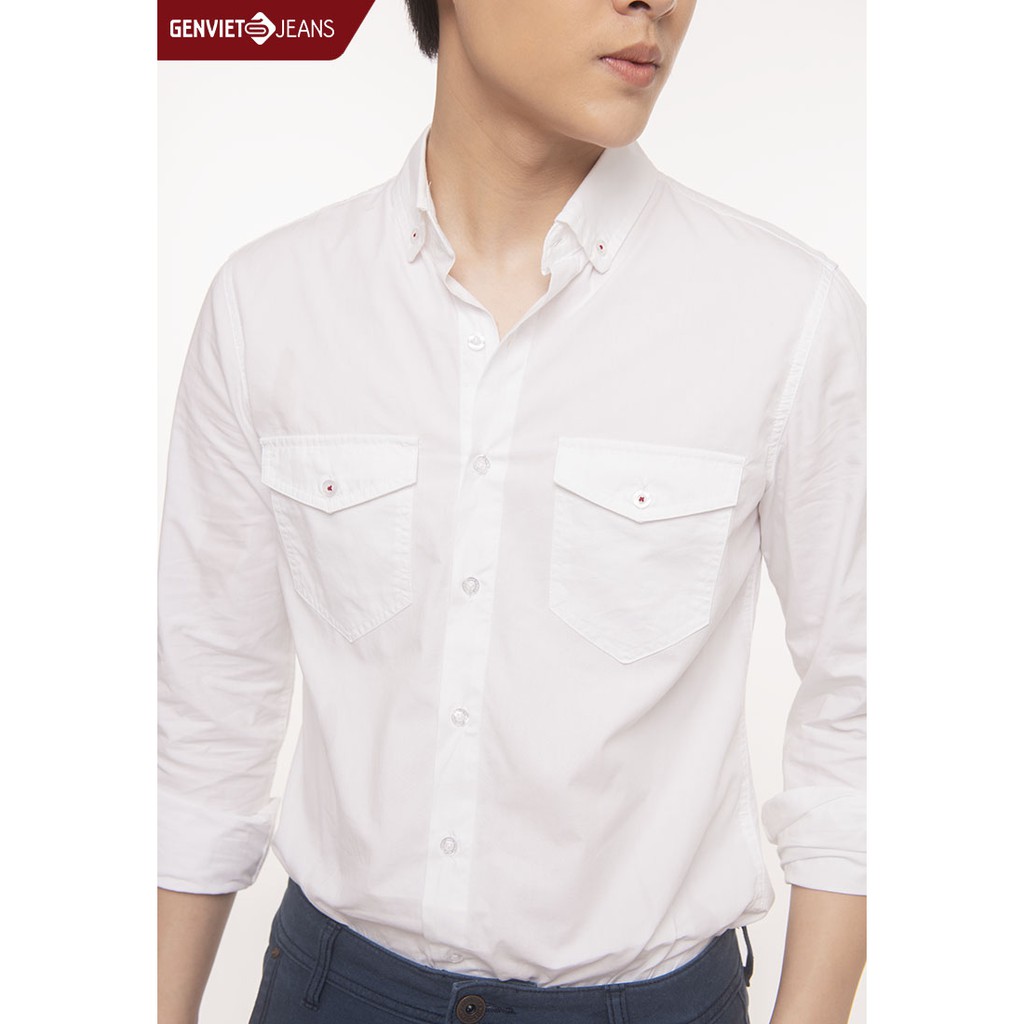  Áo sơ mi dài tay nam T3121C810 GENVIET | BigBuy360 - bigbuy360.vn