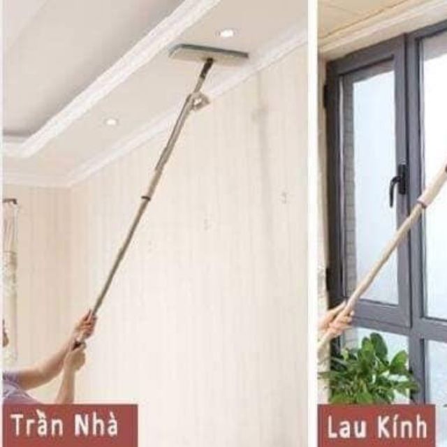 Cây lau nhà tự vắt xoay 360 độ