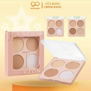 Phấn tạo khối bắt sáng odbo mini có nhũ contour & glow od1303