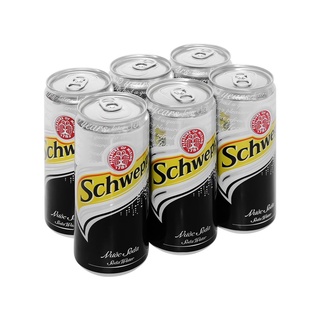6 lon soda Schweppes 330ml