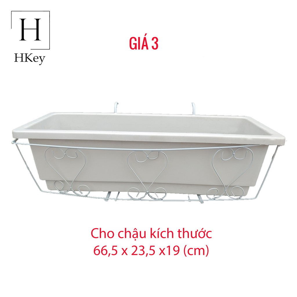 Nhà Cửa &amp; Đời Sống Giá Inox Để Chậu Hoa Treo Ban Công Đủ Kích Thước ( Có Video Thực Tế)