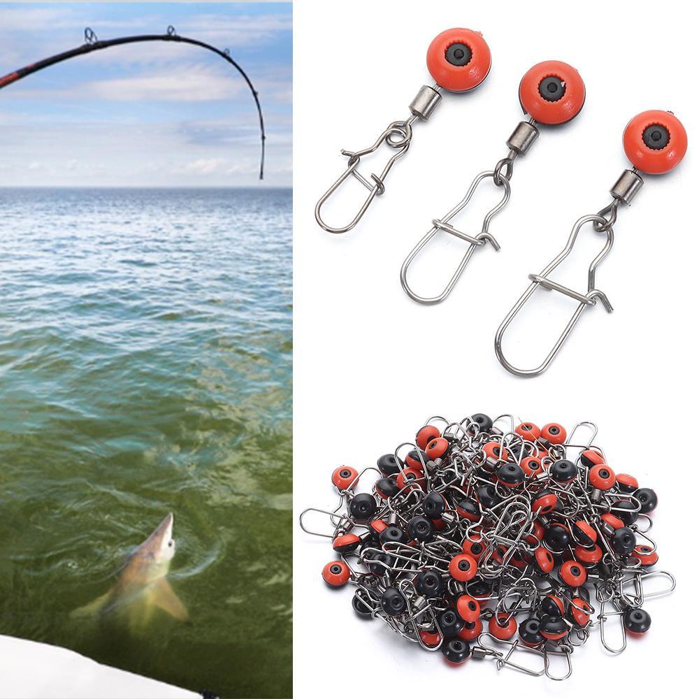 MUVAKO Set 100 Móc Khóa Câu Cá Bằng Thép Không Gỉ Tiện Dụng