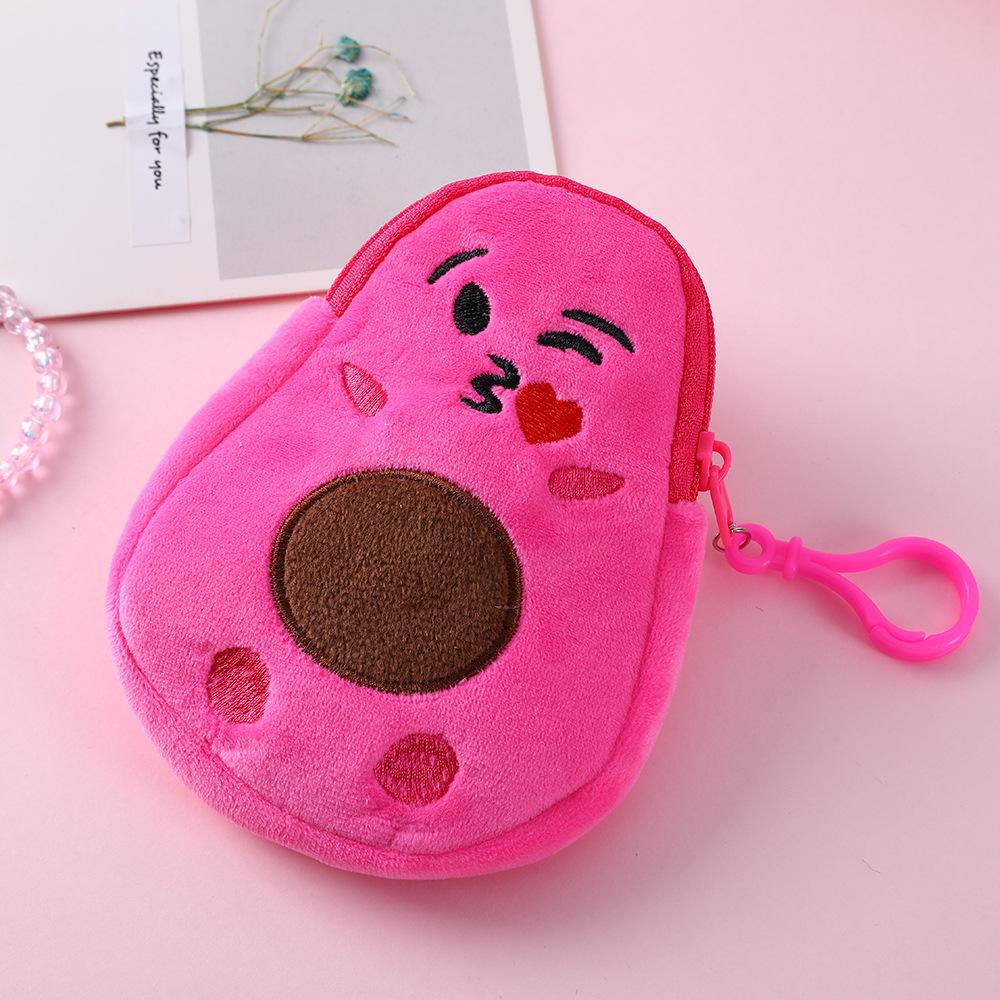 Ví Đựng Tiền Mini Bằng Lông Nhung Hình Trái Bơ Dễ Thương Xinh Xắn Cho Bé Gái