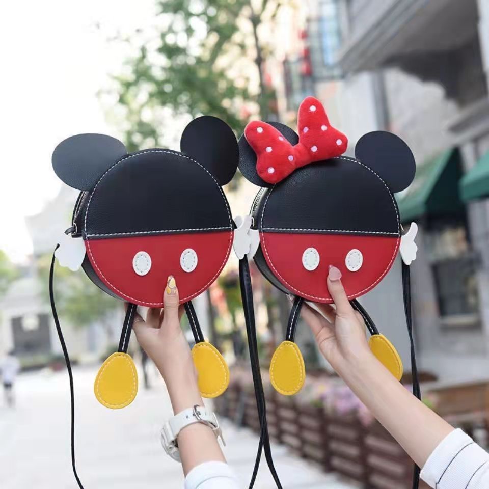 Túi tự đan handmade Mickey đầy đủ phụ kiện