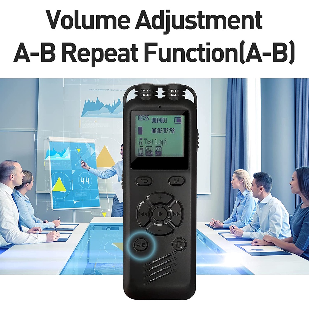 Máy Ghi Âm Giọng Nói Kỹ Thuật Số Mini 8G / 16G Giảm Tiếng Ồn