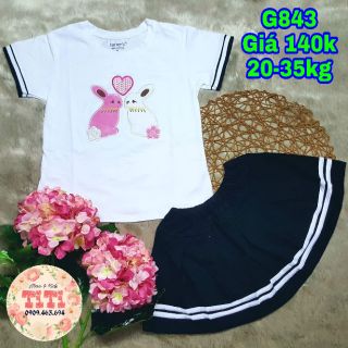 Bộ đầm thun lệch vai