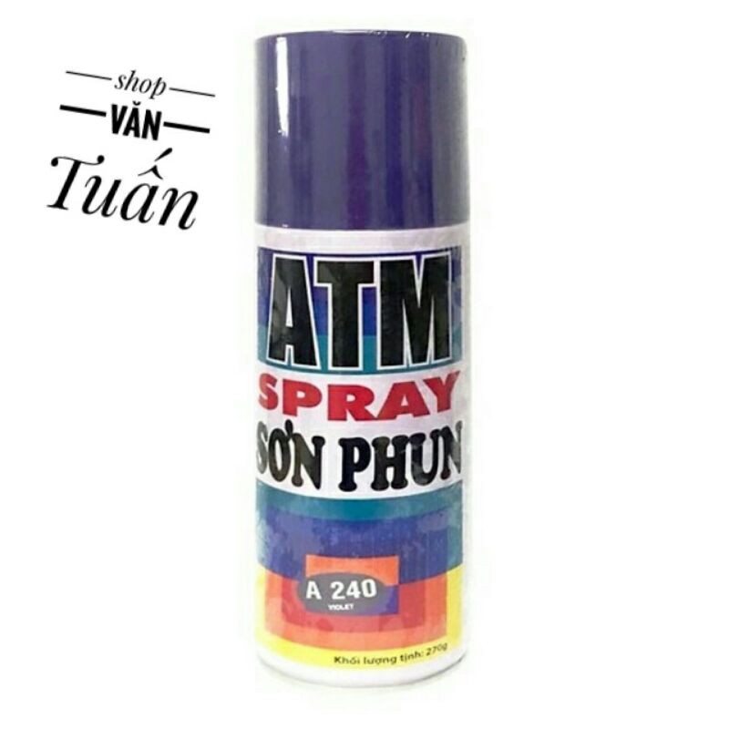 Sơn phun, xịt ATM màu Tím A240