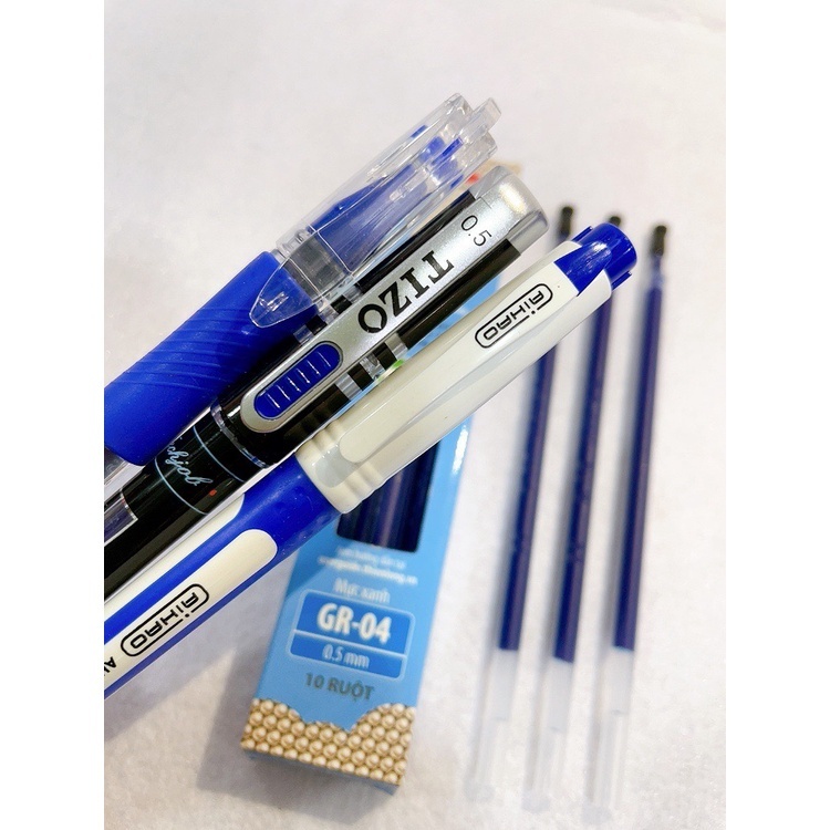 Hộp Ngòi Bút Nước Nhỏ 0.5mm Thiên Long GR-04 Đủ Màu Xanh, Đen