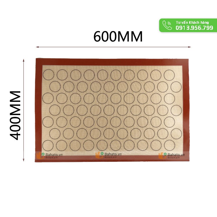 Tấm lót silicon sợi thủy tinh silpat 40 x 60cm