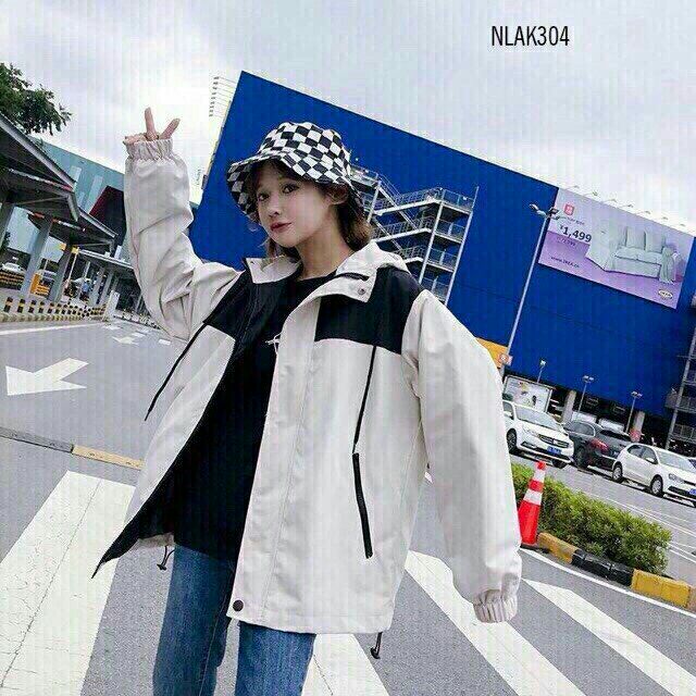 [Giá siêu rẻ] Áo khoác dù form rộng unisex phối vai | BigBuy360 - bigbuy360.vn