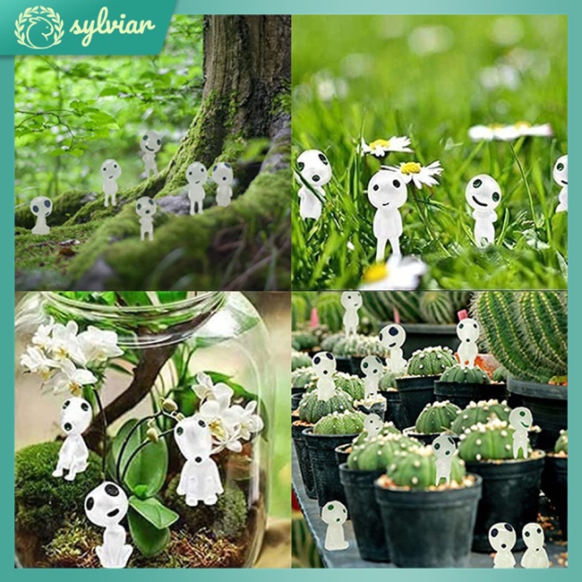 Set 10 Người Ngoài Hành Tinh Bằng Nhựa Phát Quang Trang Trí Halloween