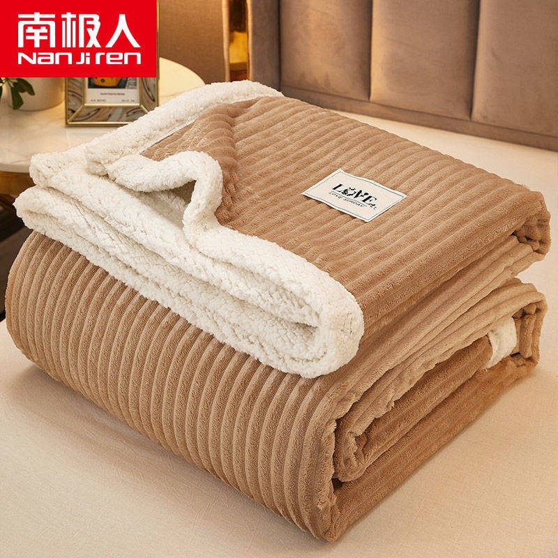 Sinh viên ngủ chăn ga gối flannel san hô