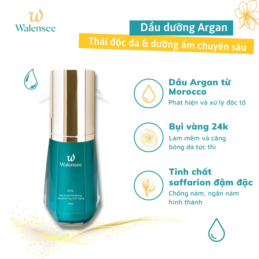 Dầu Dưỡng Phục Hồi Walensee Thải Độc Da, Dưỡng Ẩm Chuyên Sâu