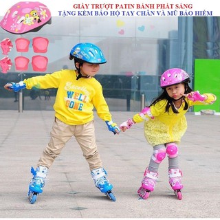 Combo giày trượt PATIN LEMANDU kèm bảo hộ chân tay và mũ bảo hiểm