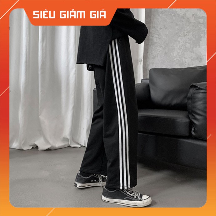 Quần Culottes 3 Sọc Ống Rộng 🦋 Quần Suông Unisex Nam Nữ Siêu Đẹp 🦋