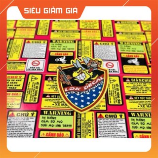 Bộ 11 tem cảnh báo giận chịu