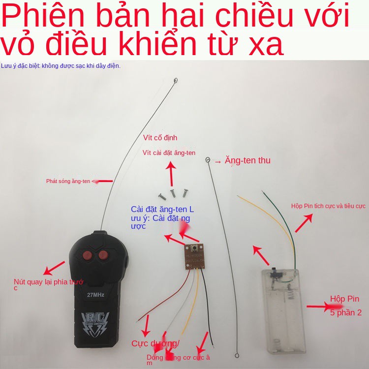 Thử nghiệm ô tô đồ chơi điều khiển từ xa Công nghệ nhỏ tự làm dành cho cha mẹ-con Mạch hai chiều bốn board