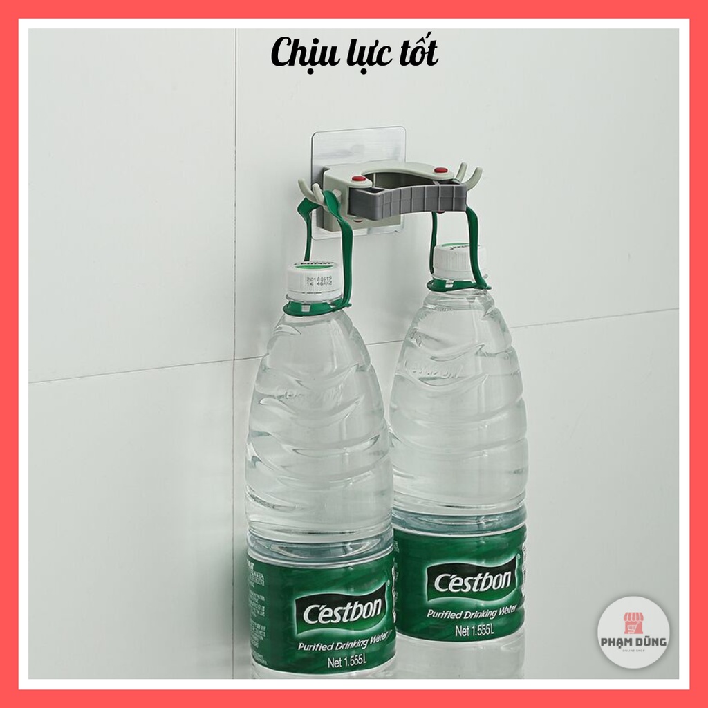 Kẹp cây lau nhà có móc treo dán tường chịu lực đa năng