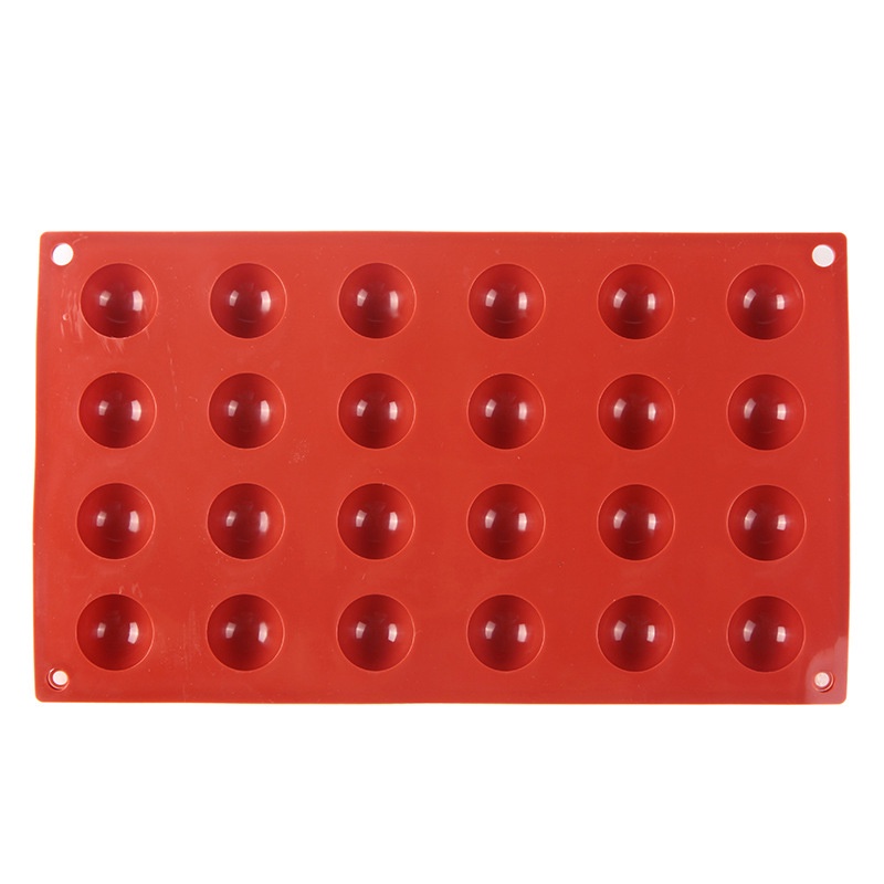 Set 2 khuôn silicone bán nguyệt 24 ngăn làm bánh socola