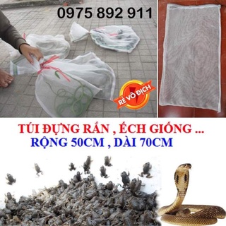 túi lưới đựng tôm cua cá , rắn , lươn - lưới sịn
