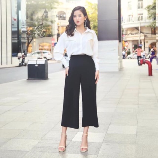 Quần suông cchat clothes có chun sau