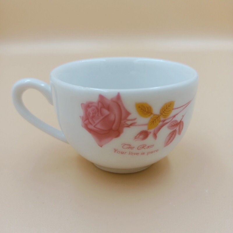 Combo 6 chén  nước  hoa Hồng  bát  tràng  hai  mẫu  hoa