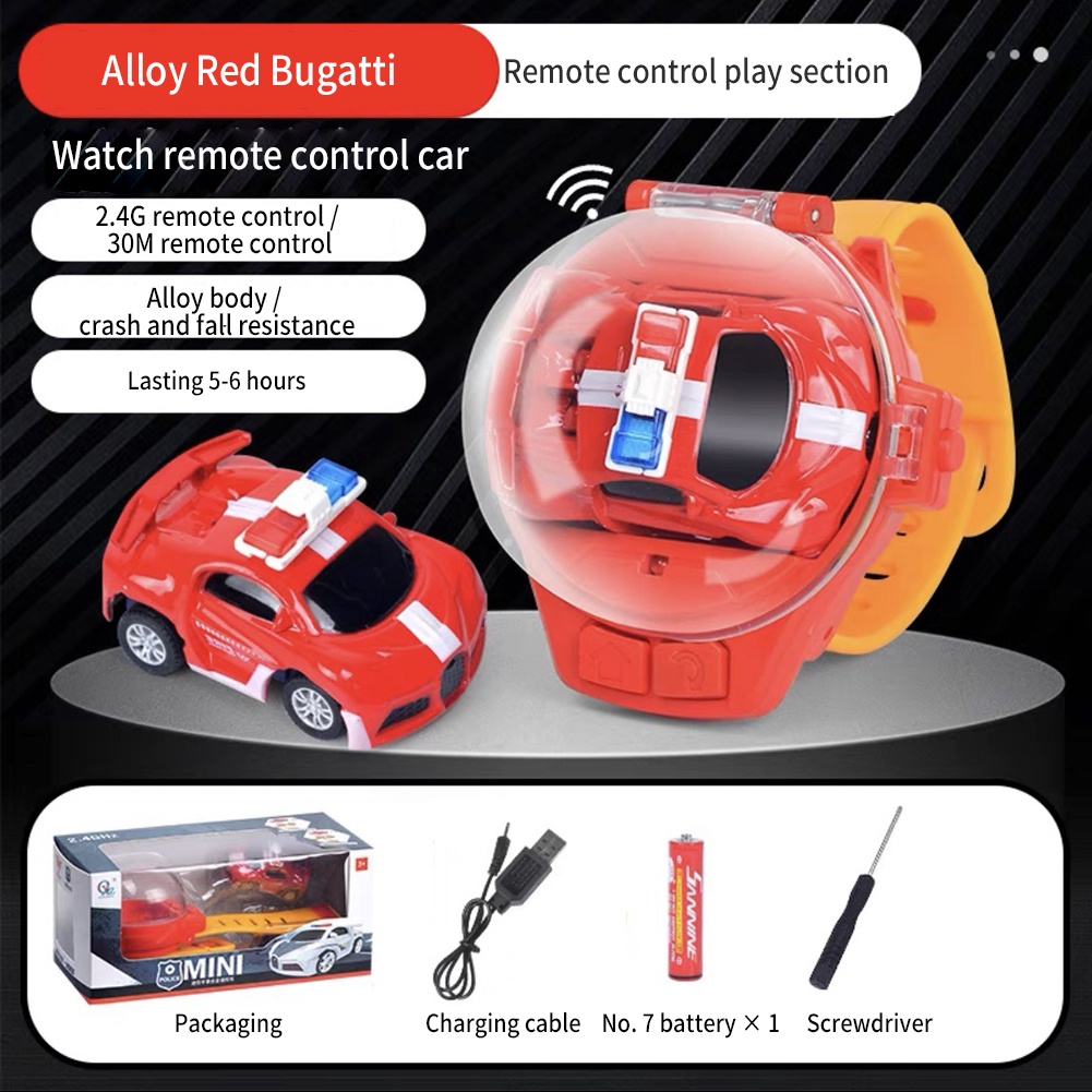 4 Trẻ Em Ô Tô Điều Khiển Từ Xa Có Thể Sạc Lại Mini Dễ Thương Đồng Hồ Điện Xe Bé Trai Bé Gái Học Sinh Xe Tăng Hợp Kim Quà Tặng.