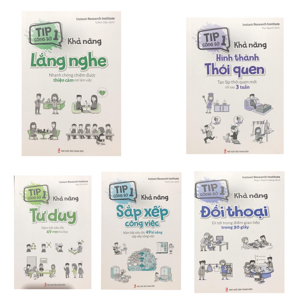 Sách - Combo Tip Công Sở 1 ( Bộ 5 cuốn)